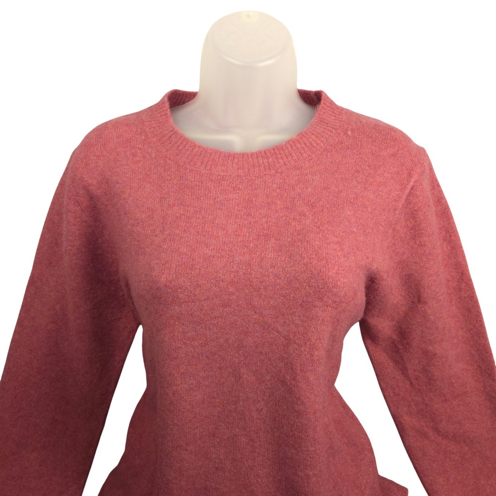JCrew Extra Soft Pink Wool Blend Crew‎ Neck Sweater Size M